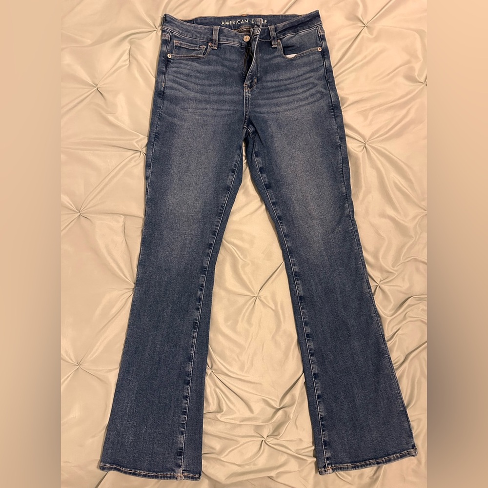 American Eagle Outfitters Dark Blue Flare Jeans